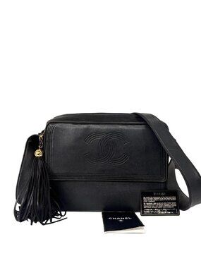 Chanel CC Logo Lambskin Shoulder